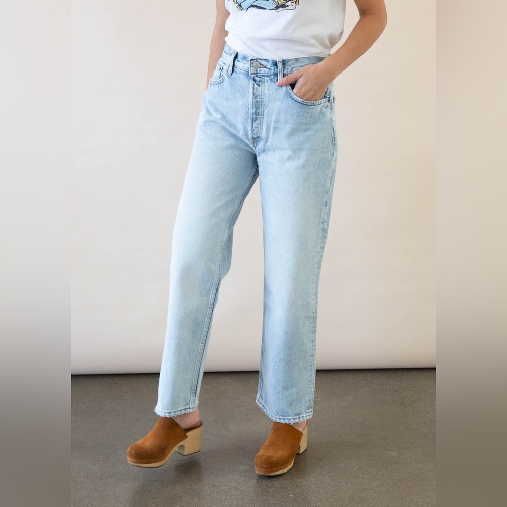 NWT Redone 90’s Crop Low Slung Denim